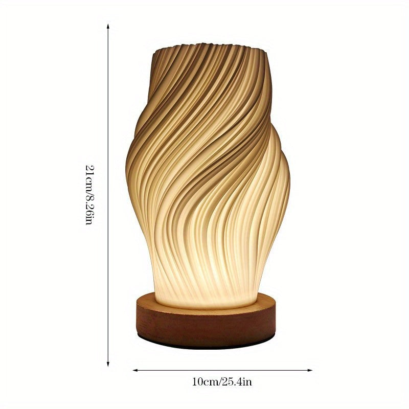 Modern Swirl LED Table Lamp
