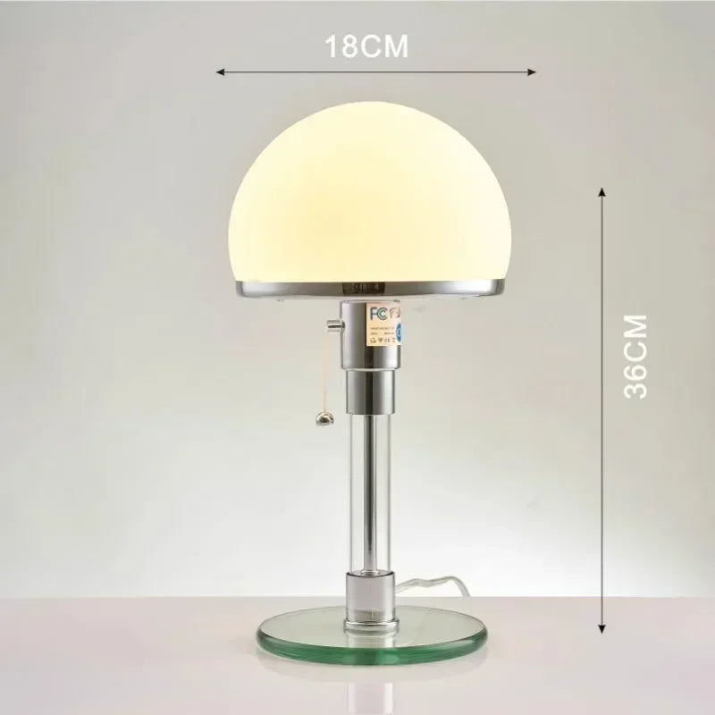 Wilhelm Bauhaus Glass Table Lamp