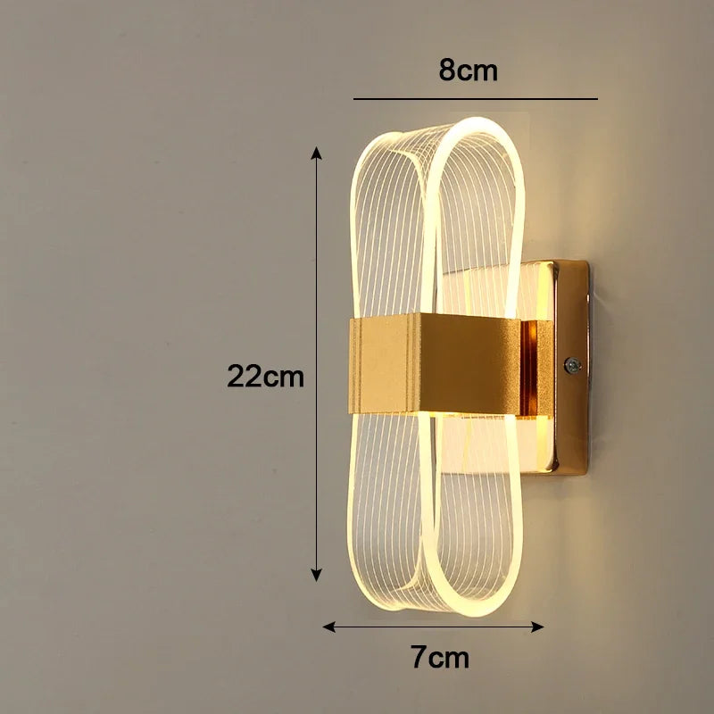 Nordic Gold Loop LED Wall Lamp