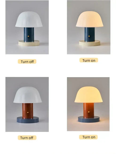 Rechargeable Mushroom Table Lamp