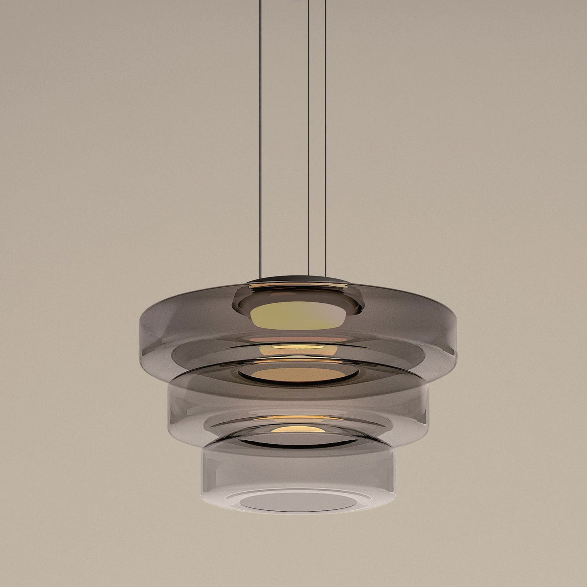 Bauhaus Layered Glass Pendant Lamp