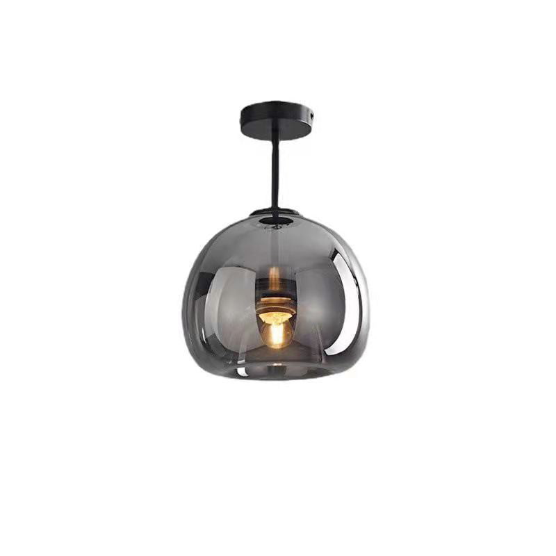 Nordic Glass Ball Semi-Flush Ceiling Light
