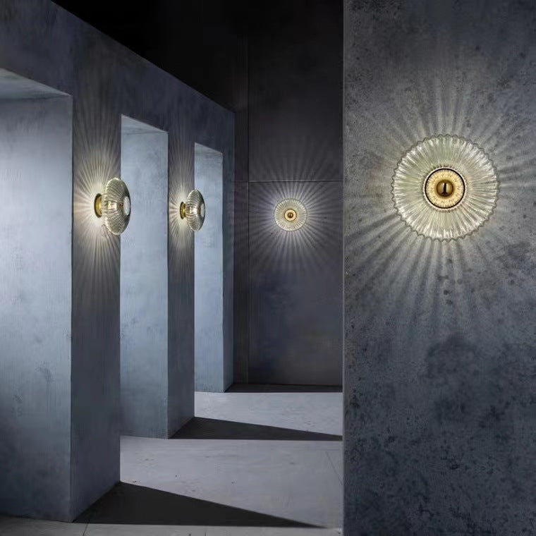 Nordic Striped Glass Wall Sconce
