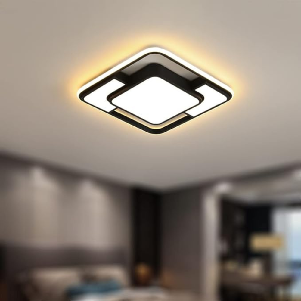 Geometric Remote LED Ceiling Light
