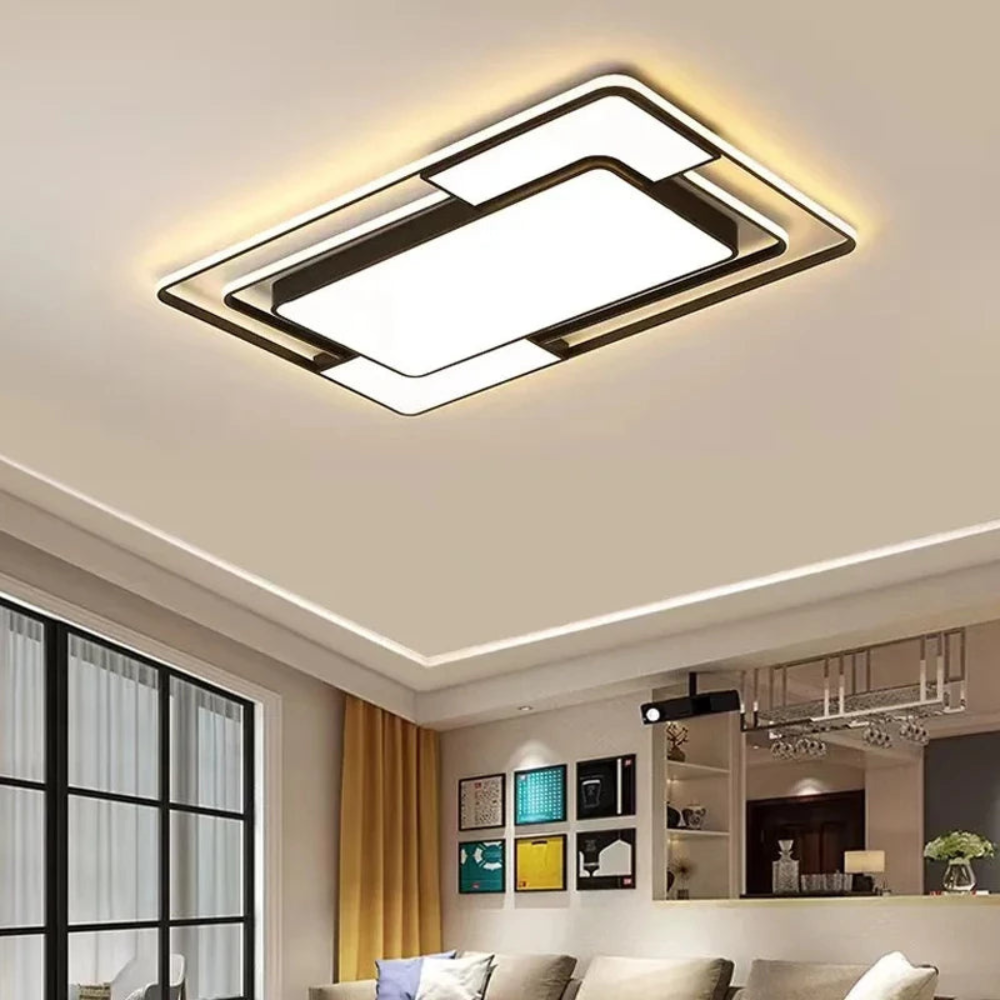 Geometric Remote LED Ceiling Light