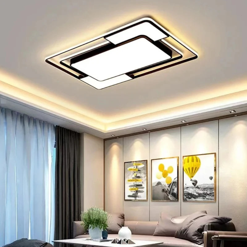 Geometric Remote LED Ceiling Light