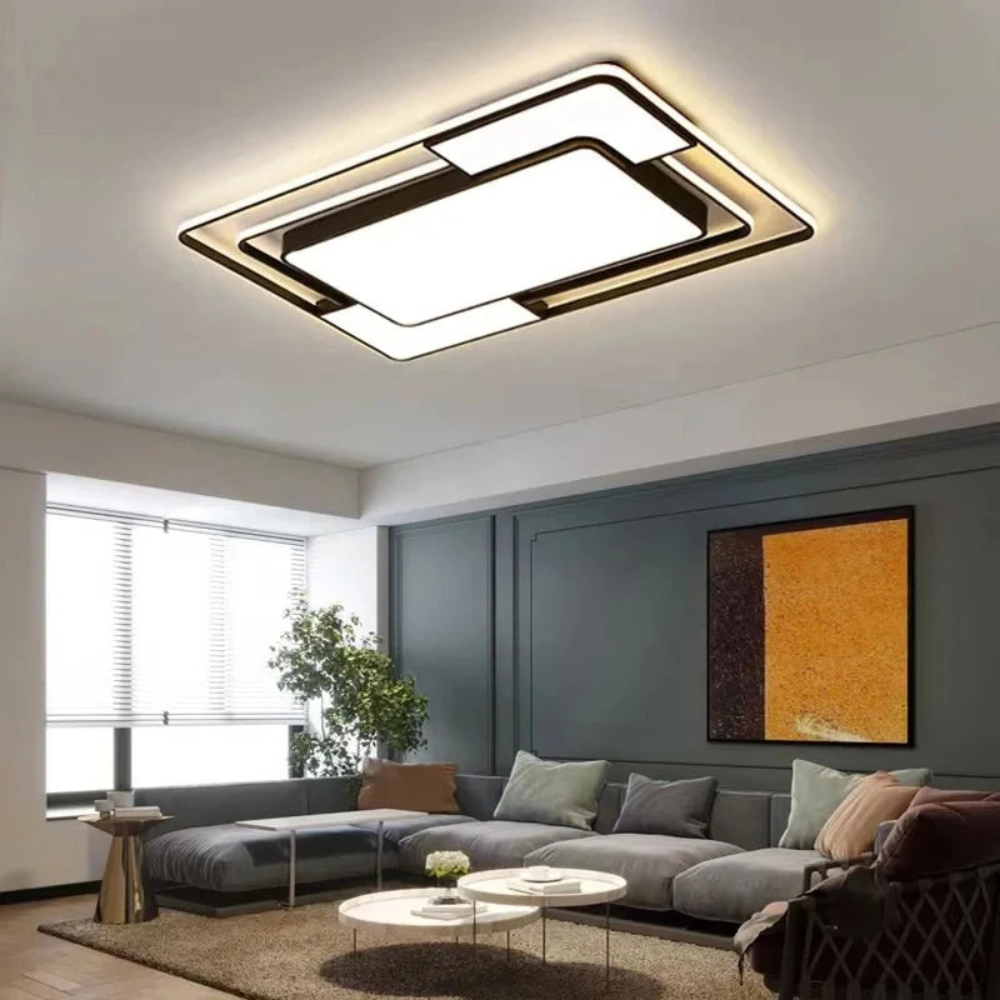 Geometric Remote LED Ceiling Light
