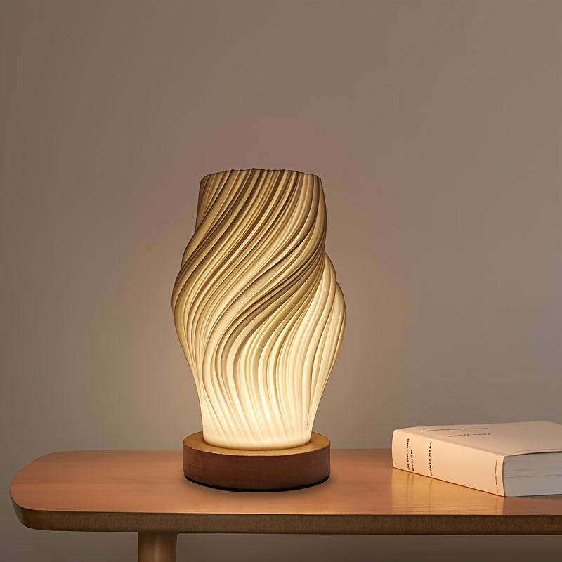 Modern Swirl LED Table Lamp