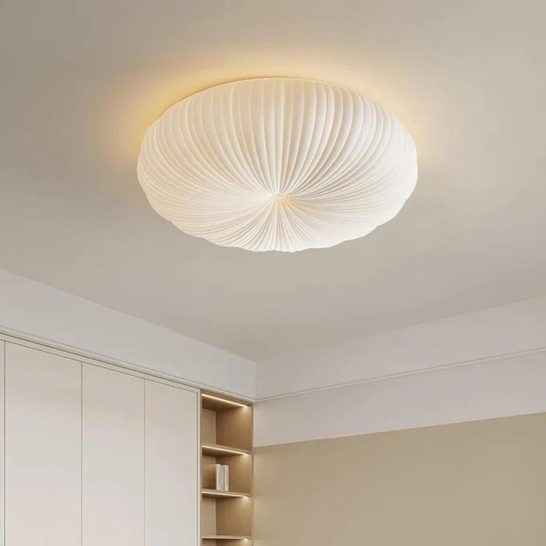 Olara Pleated LED Flush Mount Ceiling Light