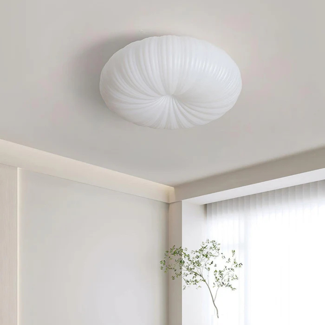 Olara Pleated LED Flush Mount Ceiling Light