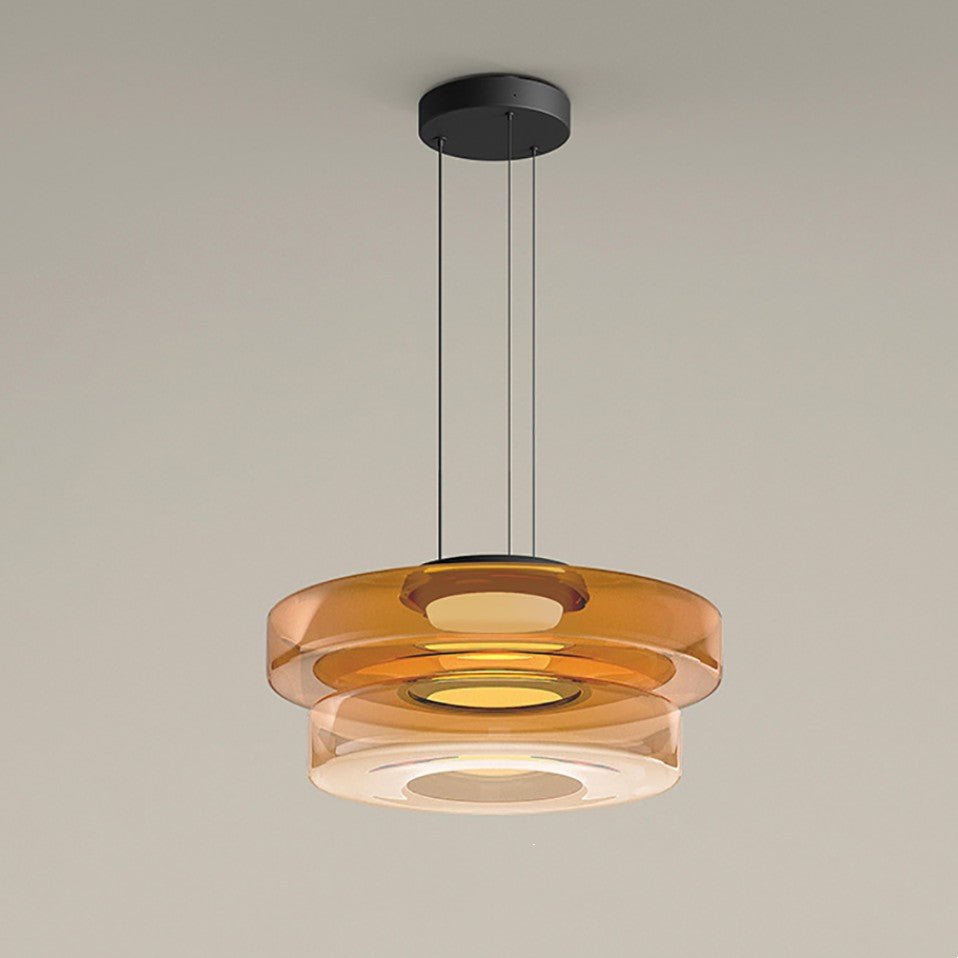 Bauhaus Layered Glass LED Pendant Light