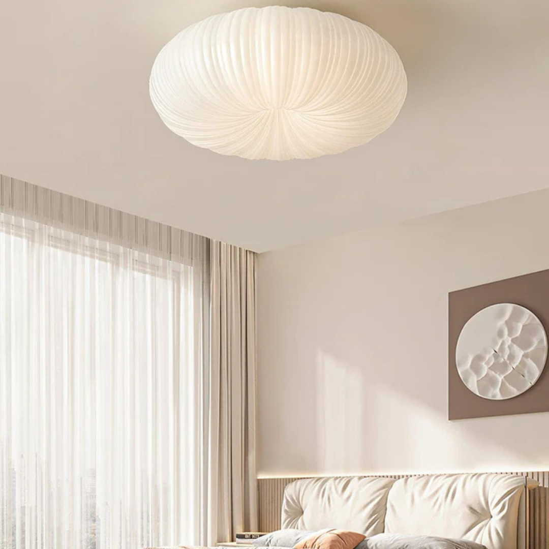 Olara Pleated LED Flush Mount Ceiling Light