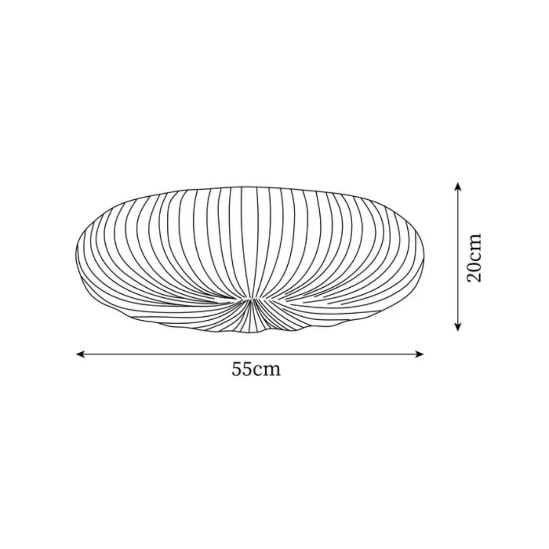 Olara Pleated LED Flush Mount Ceiling Light