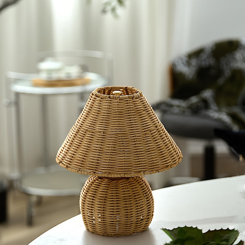 Handwoven Bamboo USB Desk Lamp