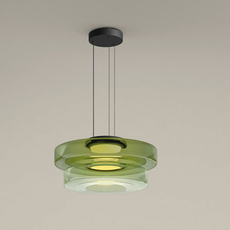 Bauhaus Layered Glass LED Pendant Light