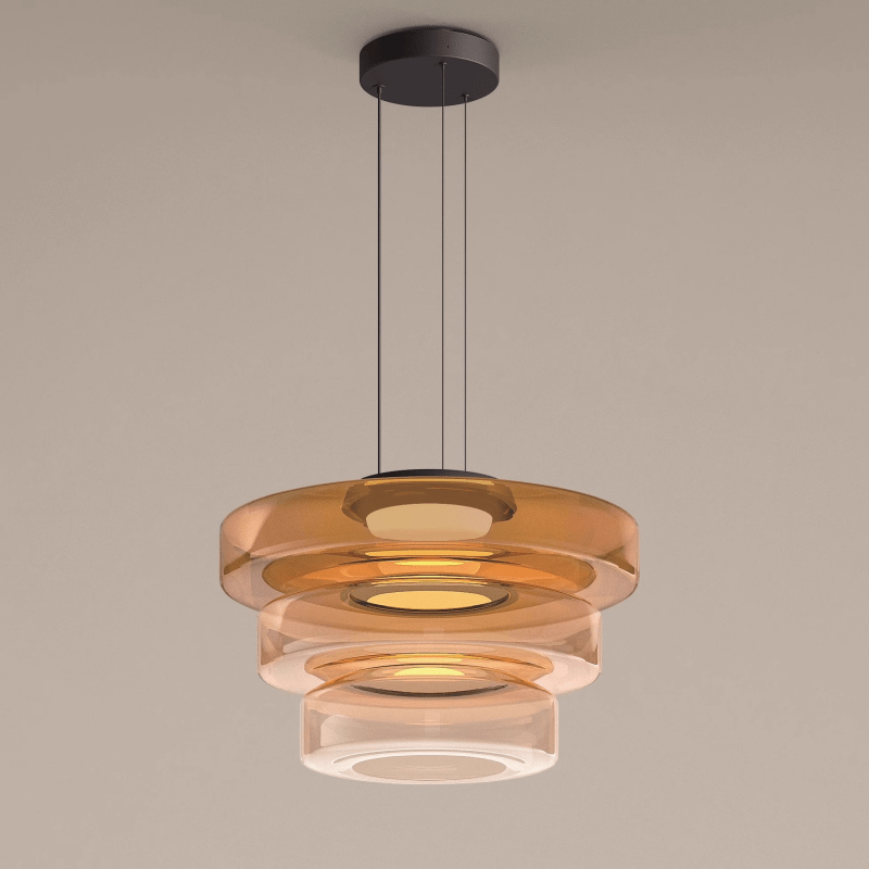 Bauhaus Layered Glass LED Pendant Light