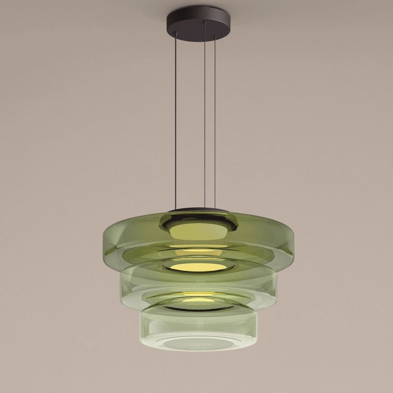 Bauhaus Layered Glass LED Pendant Light