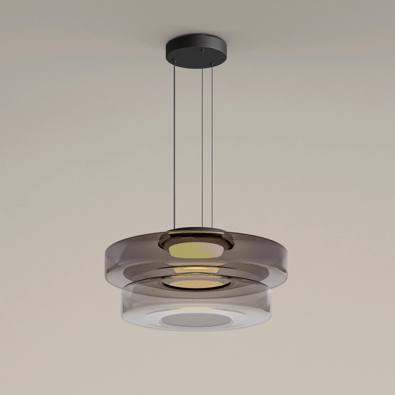 Bauhaus Layered Glass LED Pendant Light