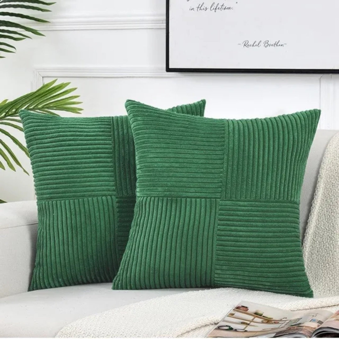 Corduroy Striped Cushion Cover