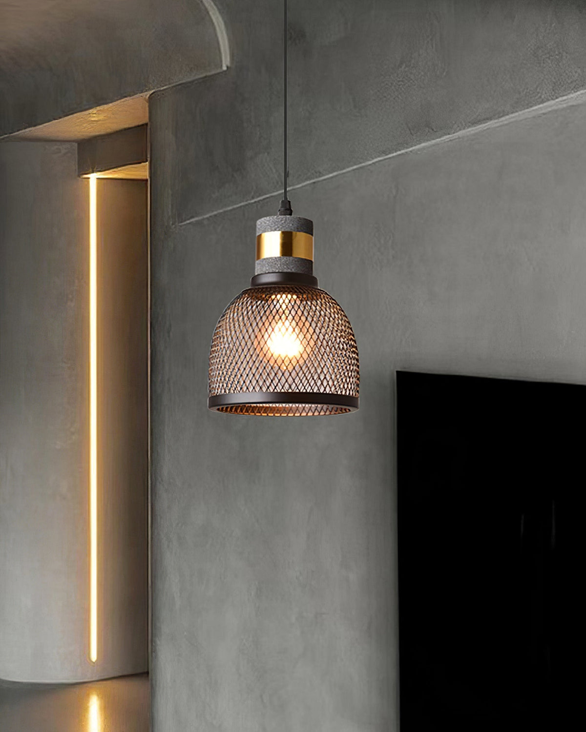 Urban Concrete Industrial Pendant Light