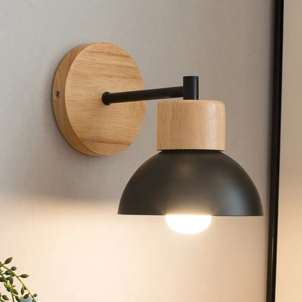 Wood & Metal Nordic Wall Lamp