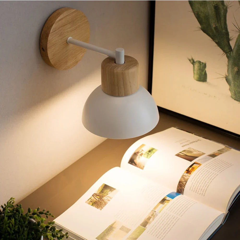 Wood & Metal Nordic Wall Lamp