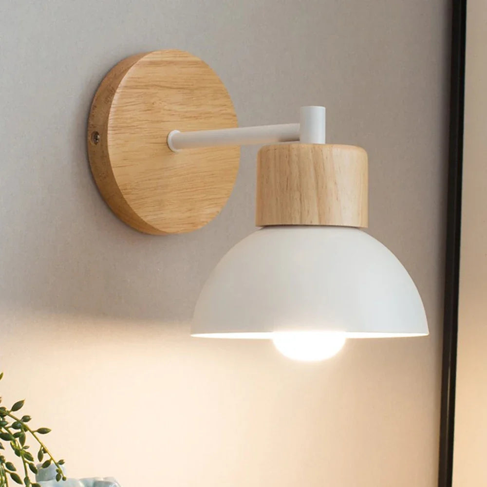 Wood & Metal Nordic Wall Lamp
