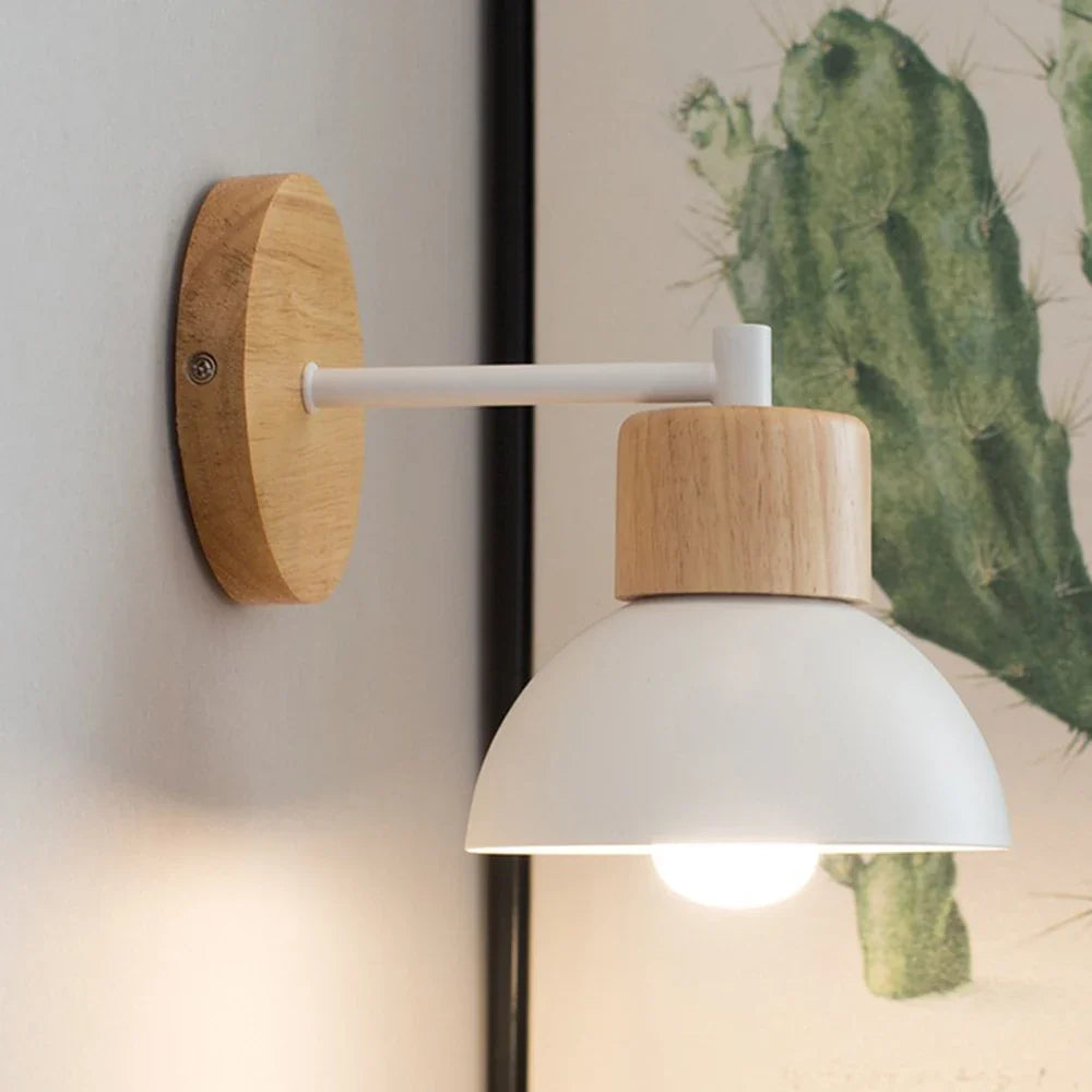 Wood & Metal Nordic Wall Lamp