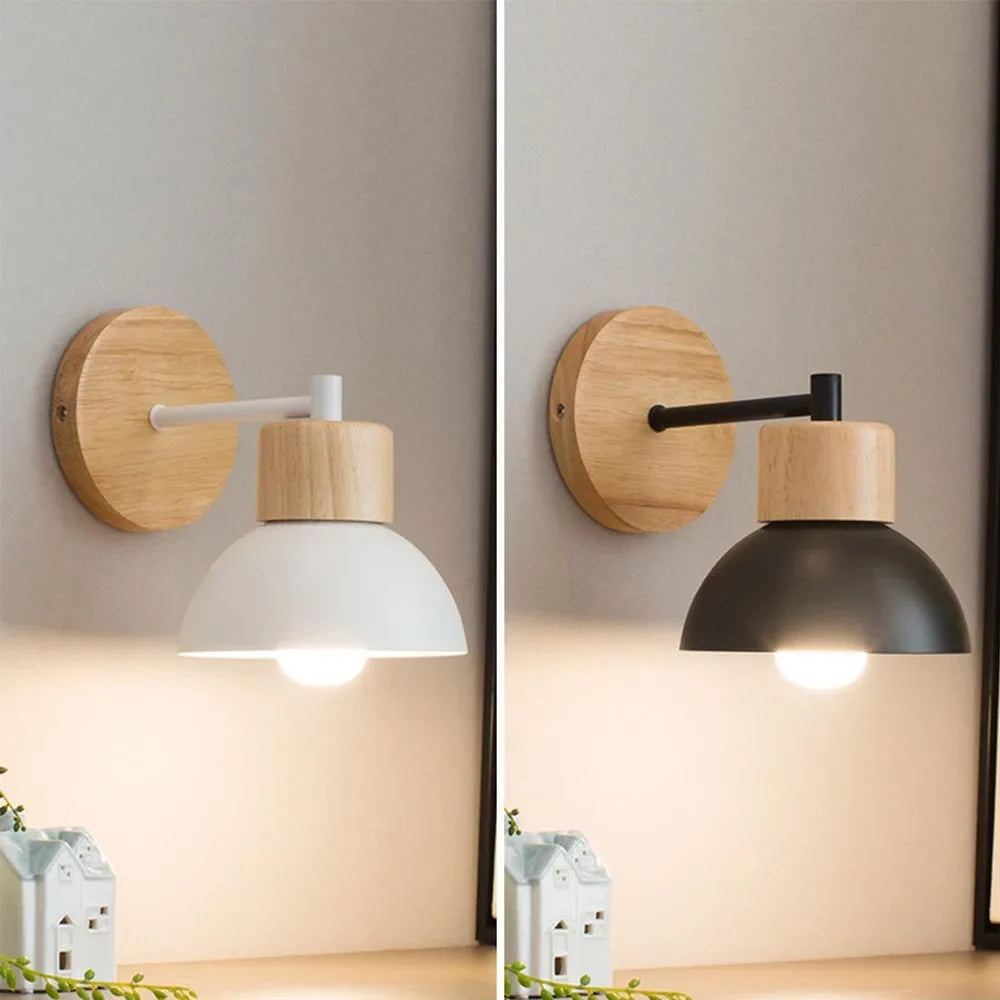Wood & Metal Nordic Wall Lamp