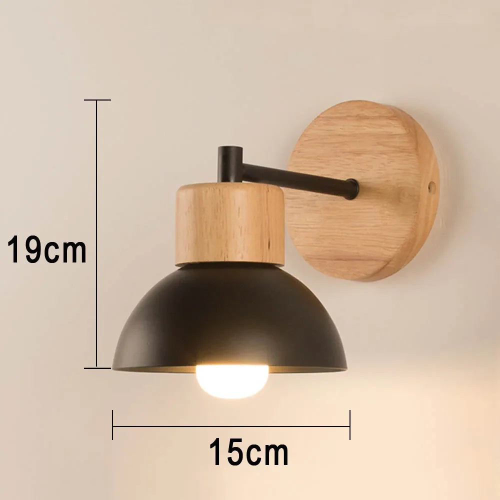 Wood & Metal Nordic Wall Lamp