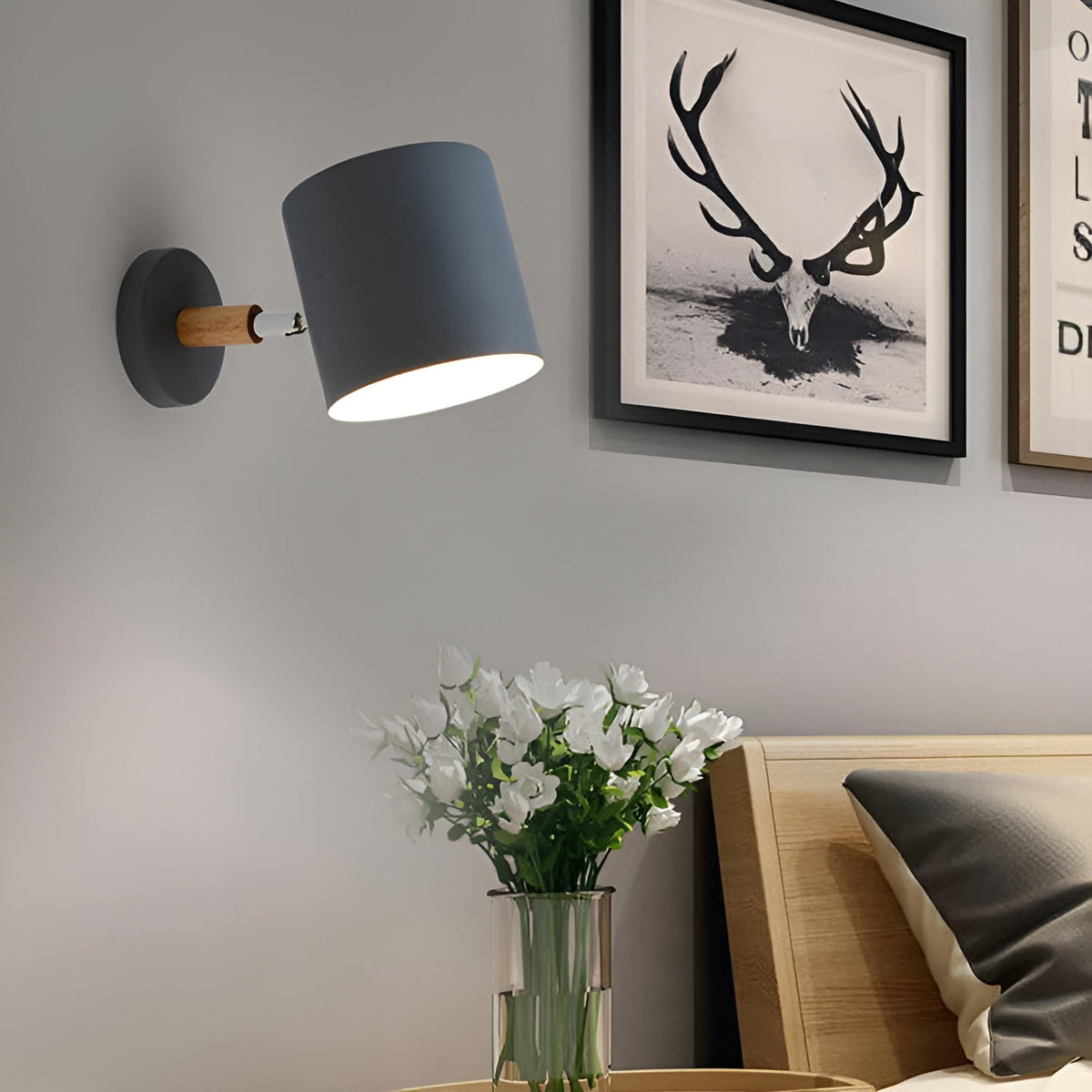 NordicGlow Pastel Adjustable Wall Lamp