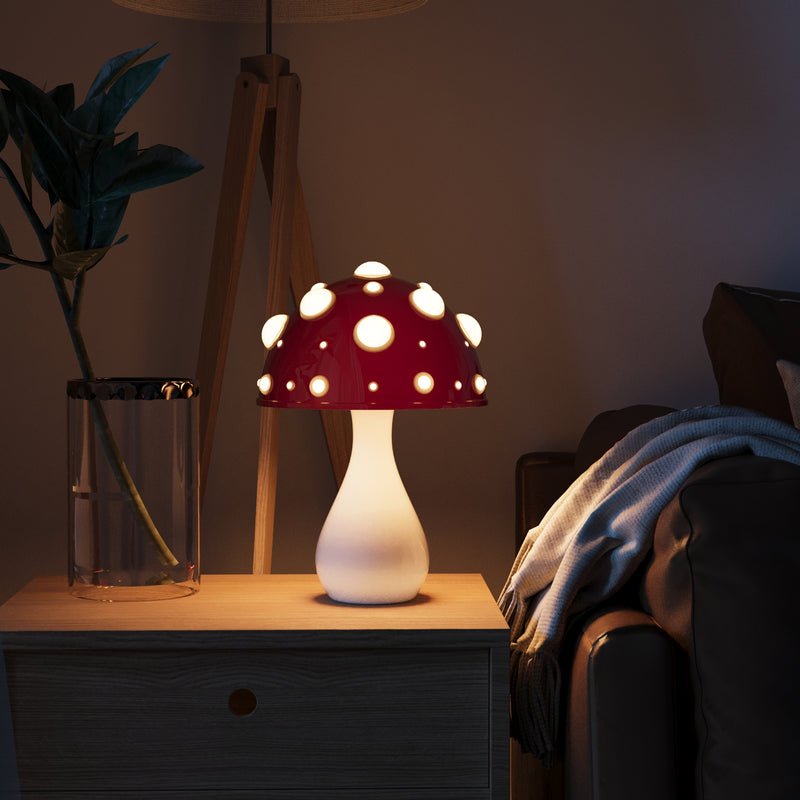 Luminara Amanita Mushroom Table Lamp