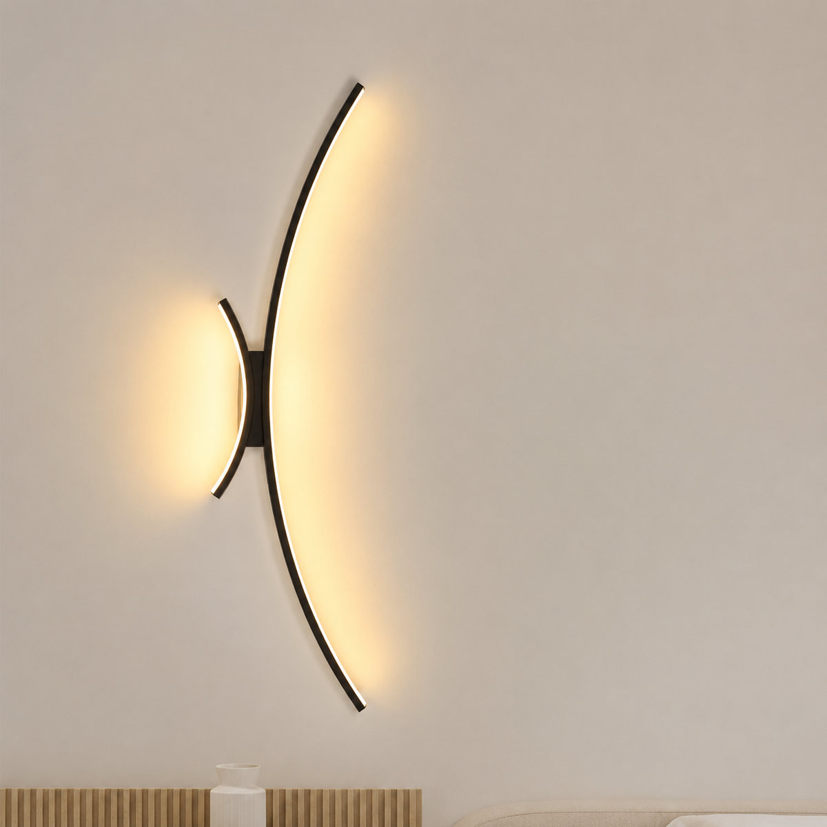 Curved Linear LED Wall Light