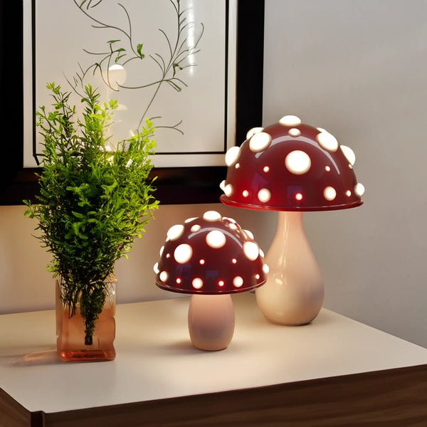 Luminara Amanita Mushroom Table Lamp