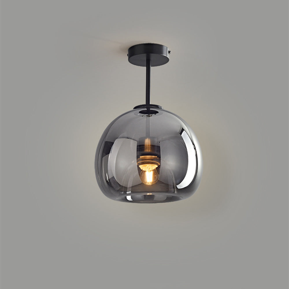 Vintage Amber Bubble Glass Ceiling Light