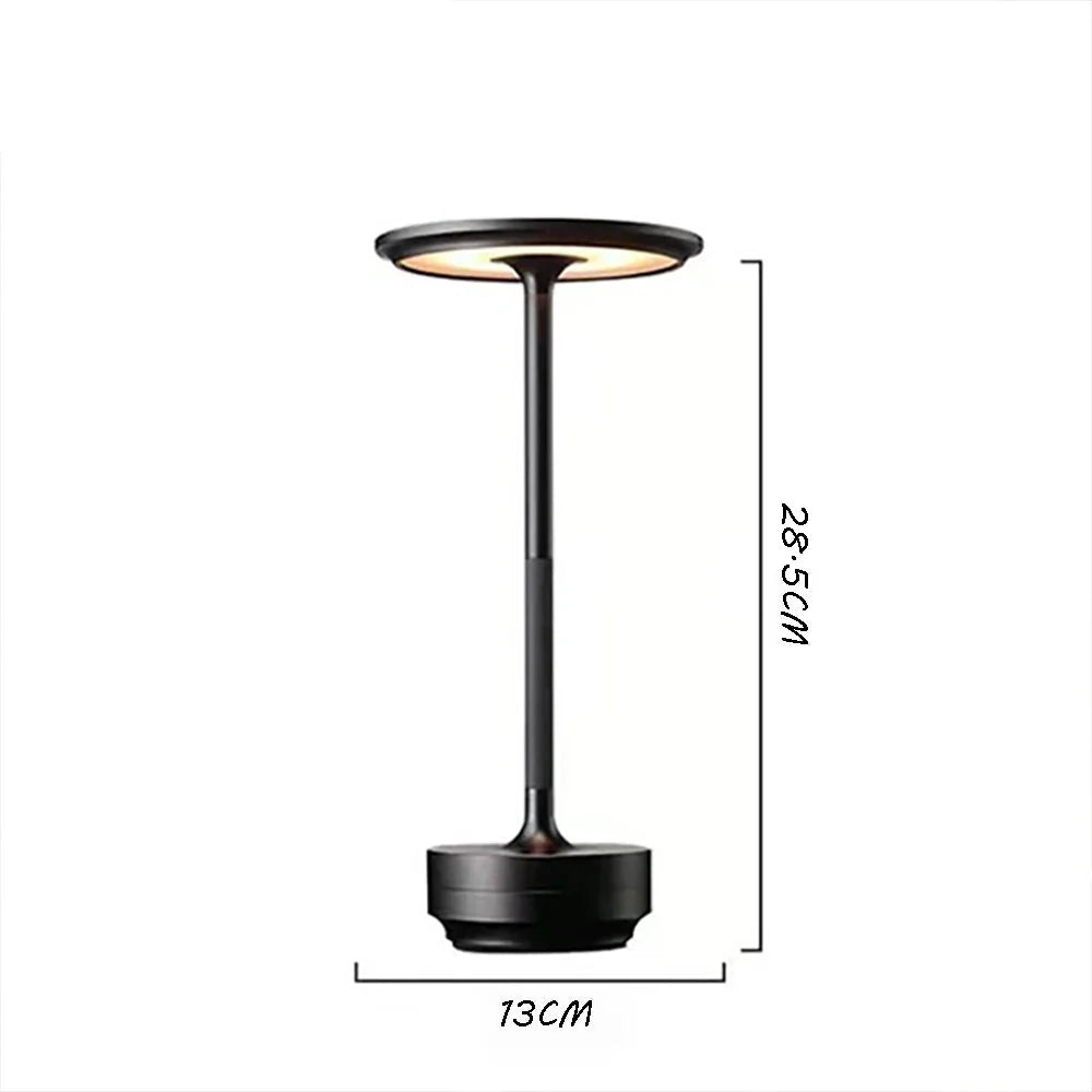 Rechargeable Aluminium Touch Table Lamp