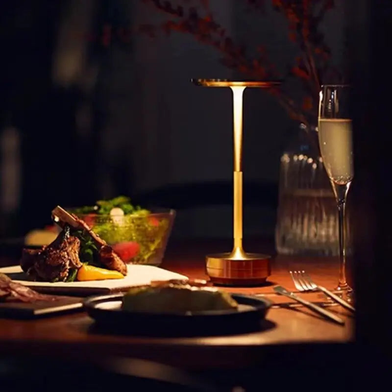 Rechargeable Aluminium Touch Table Lamp
