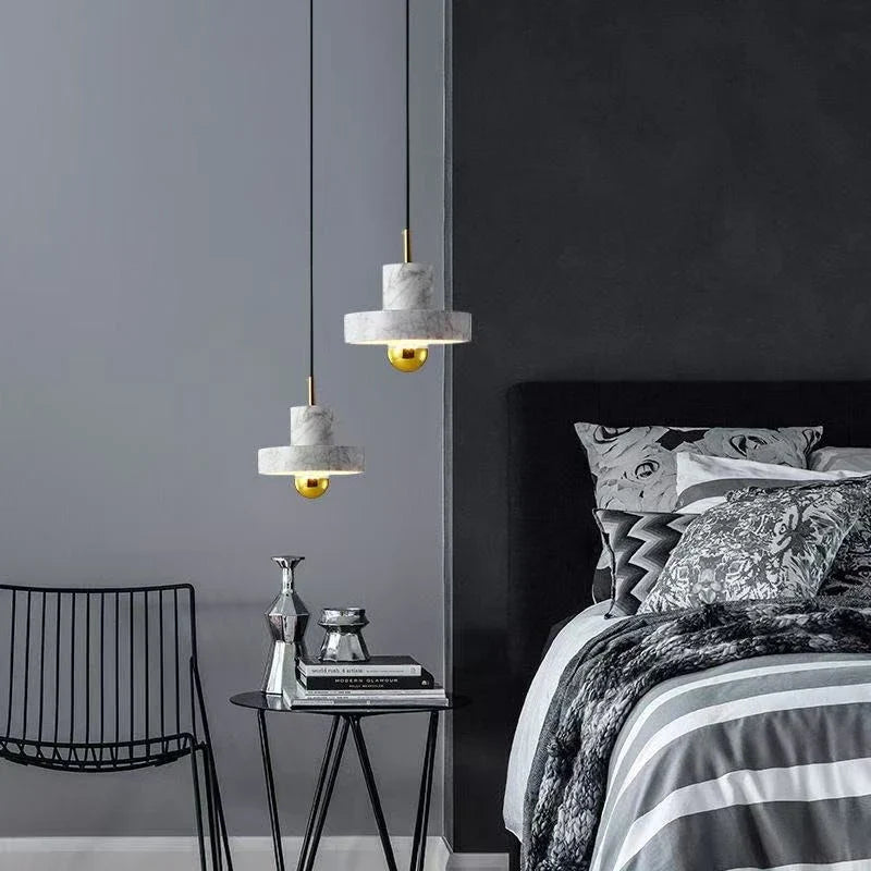 Marble Stone Postmodern Pendant Lamp