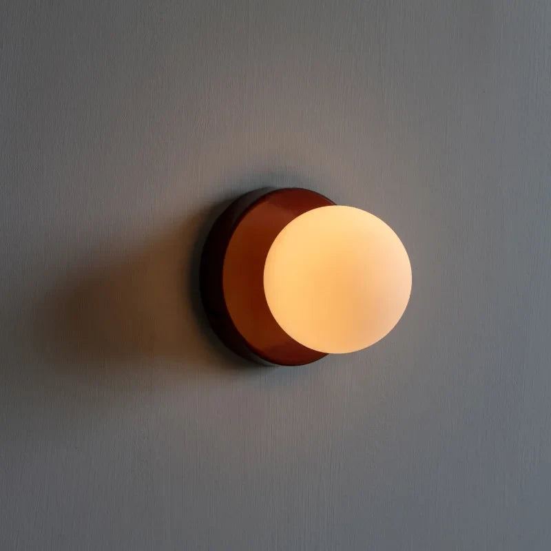 Macaron Frosted Glass LED Wall Lamp