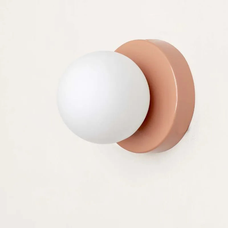 Macaron Frosted Glass LED Wall Lamp