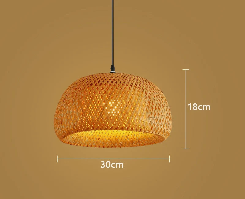 Natural Bamboo Rattan Pendant Lamp