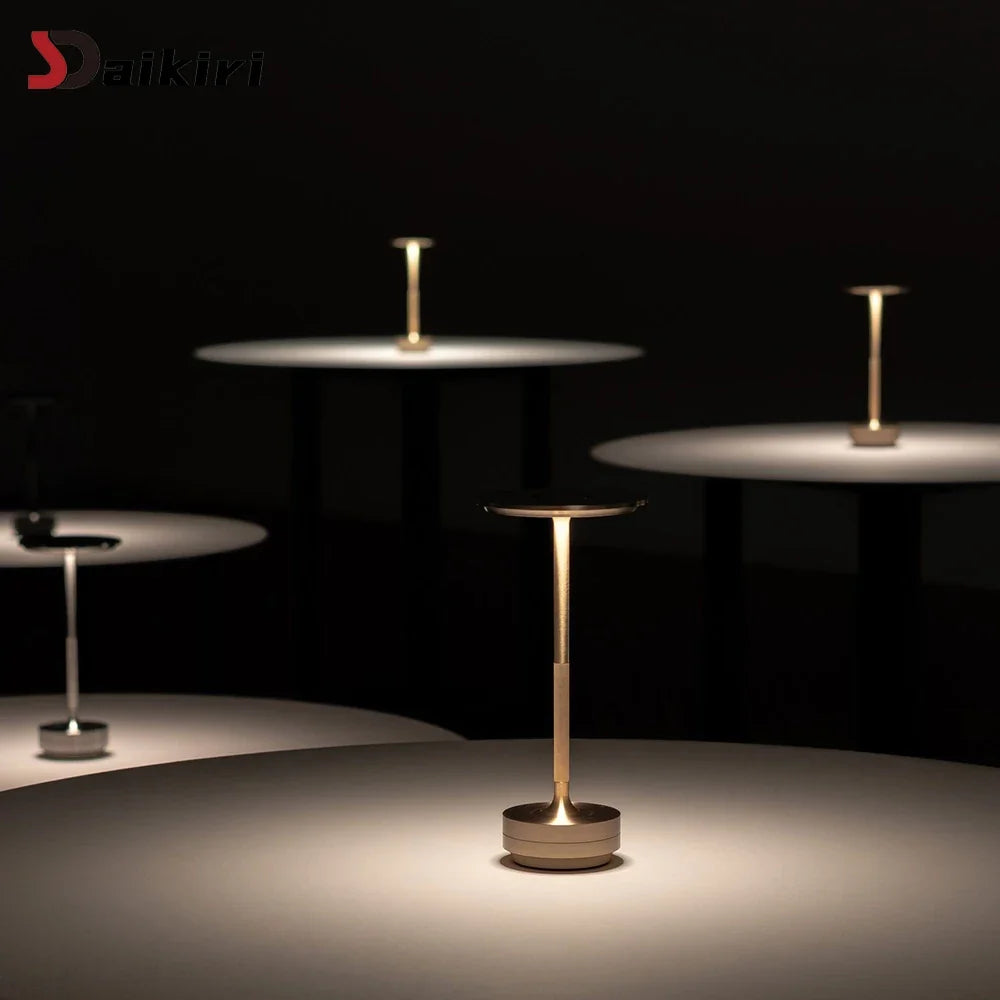 Rechargeable Aluminium Touch Table Lamp