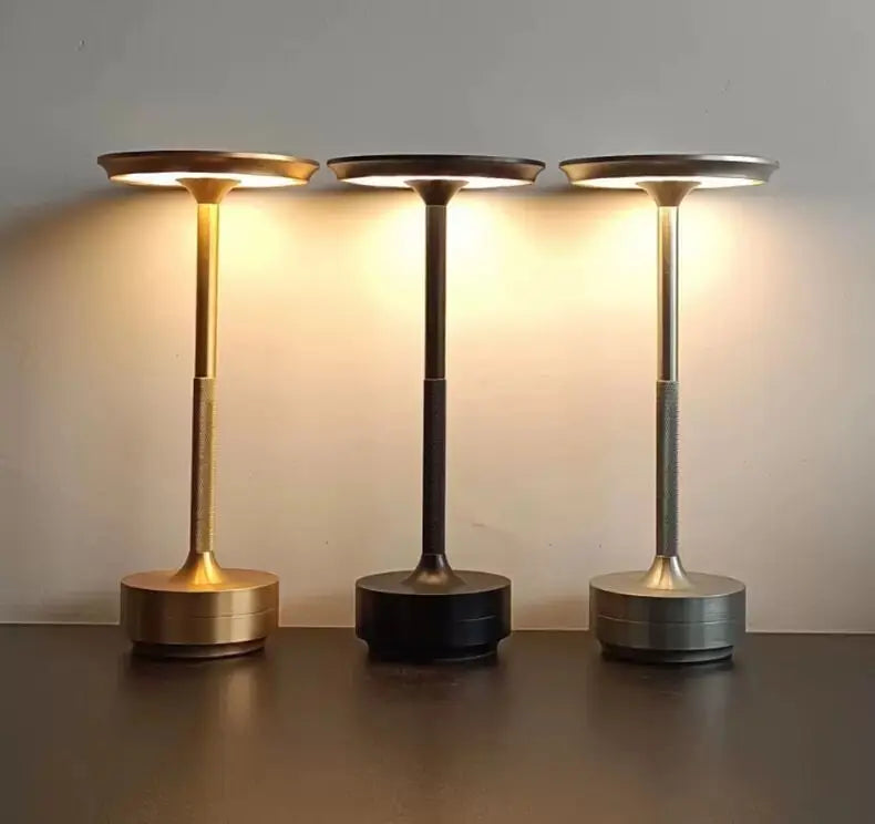 Rechargeable Aluminium Touch Table Lamp