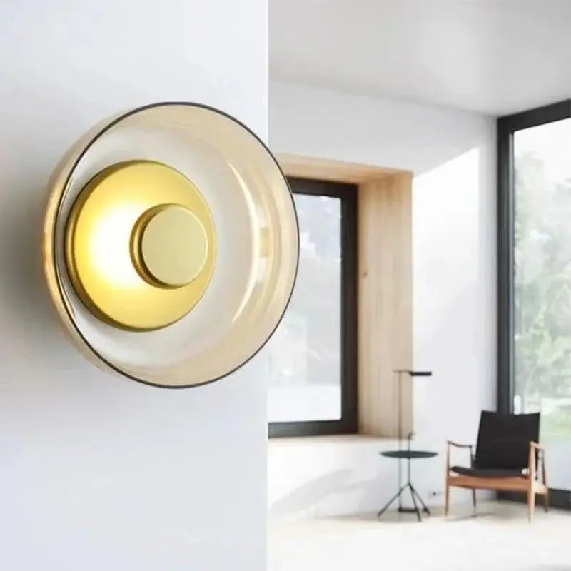 Nordic Round Glass LED Wall Sconce