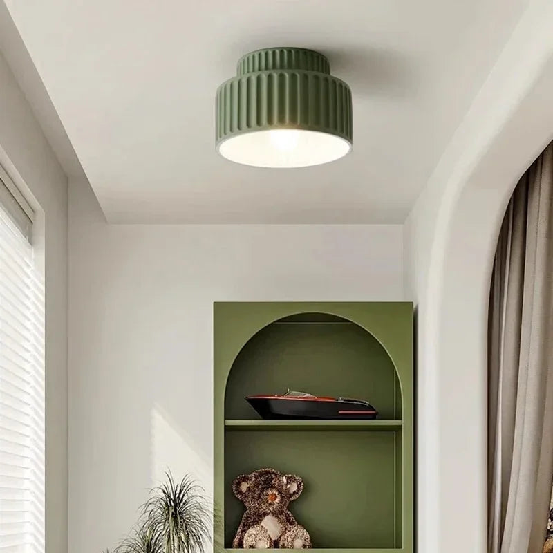 Nordic Ripple Resin Ceiling Light