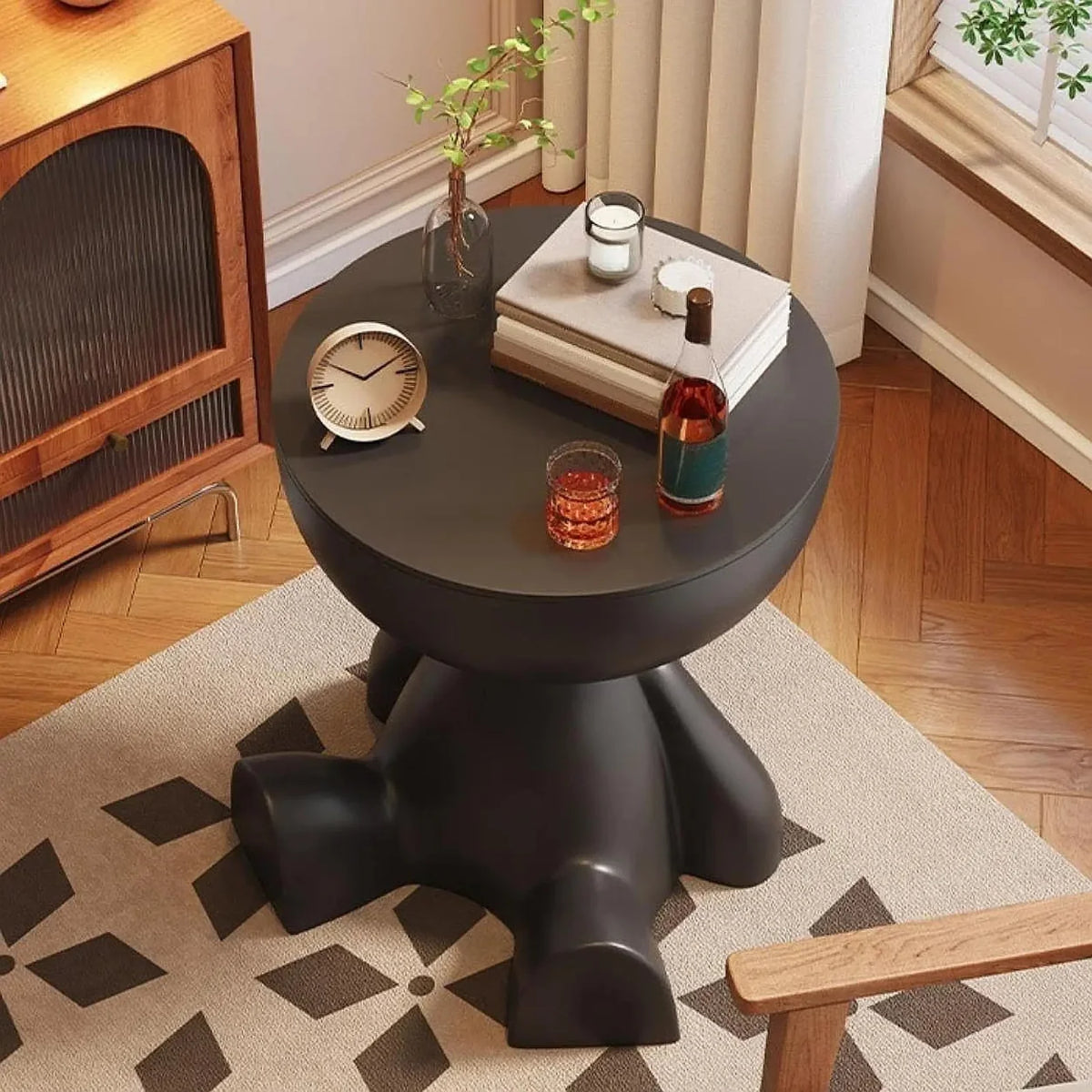 Cartoon Bear Storage Side Table
