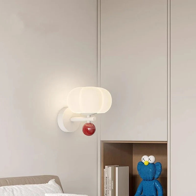 Nordic Pumpkin Glass Wall Lamp