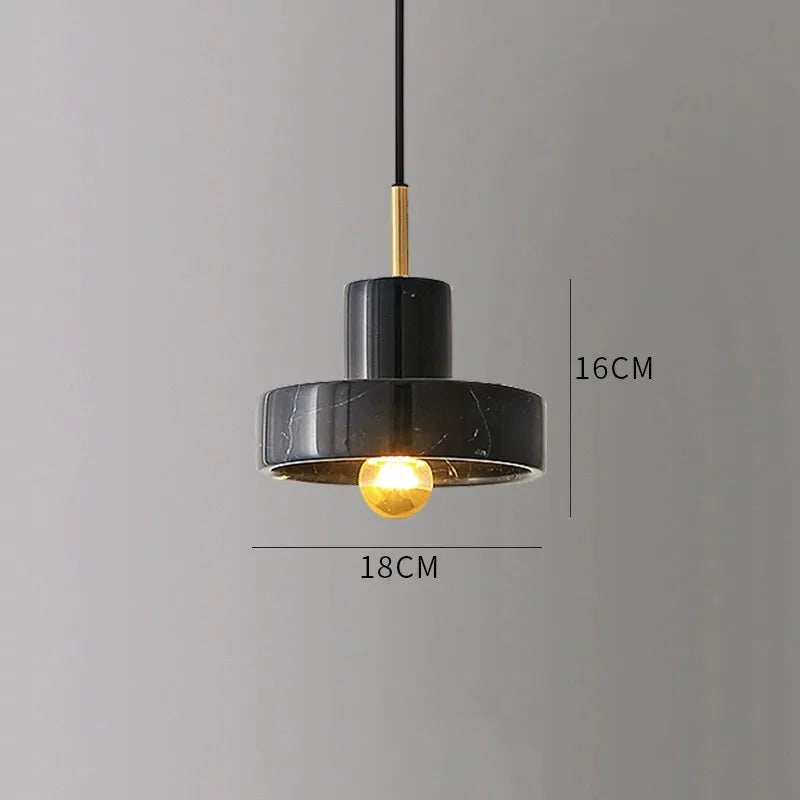 Marble Stone Postmodern Pendant Lamp