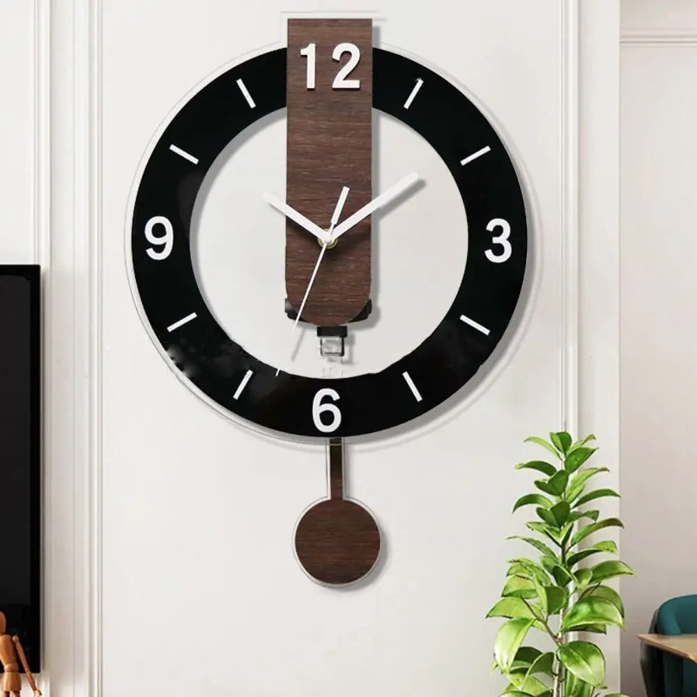 Minimalist Acrylic Pendulum Wall Clock