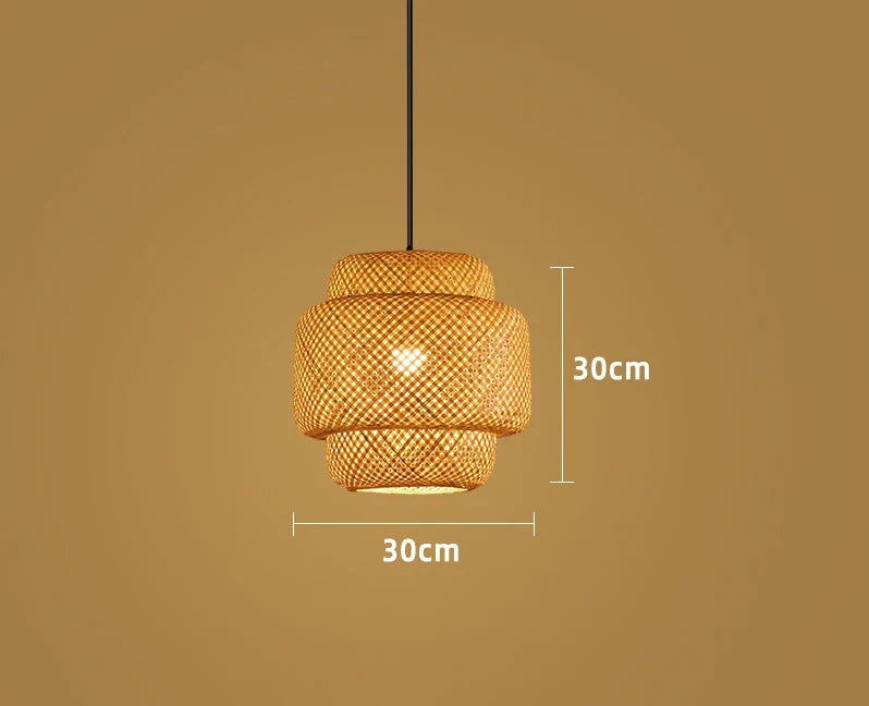 Natural Bamboo Rattan Pendant Lamp